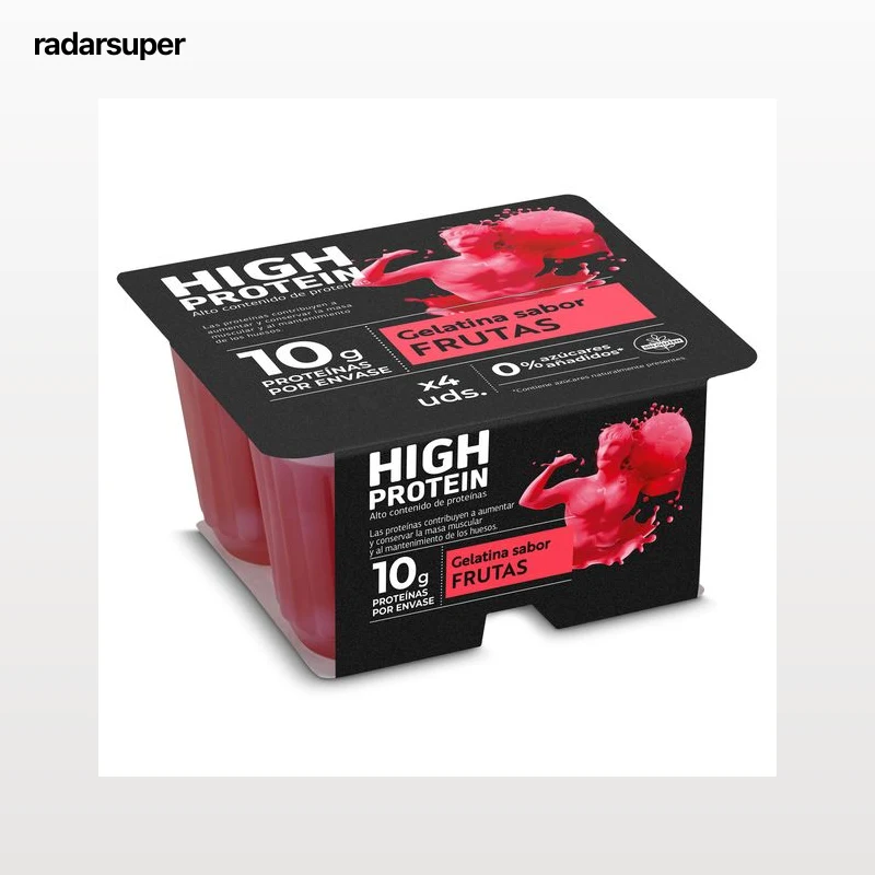 Postre gelificado sabor frutas alto en proteínas Dia Láctea 4 x 100 g