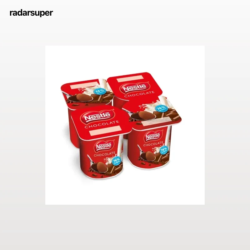 Postre lácteo al chocolate Nestlé sin gluten pack de 4 unidades de 125 g.