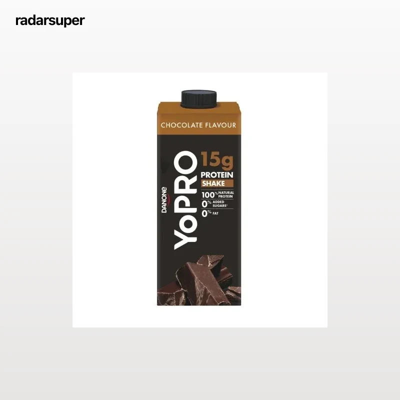 Postre lácteo de proteínas líquido desnatado sabor chocolate Danone Yopro 250 ml.