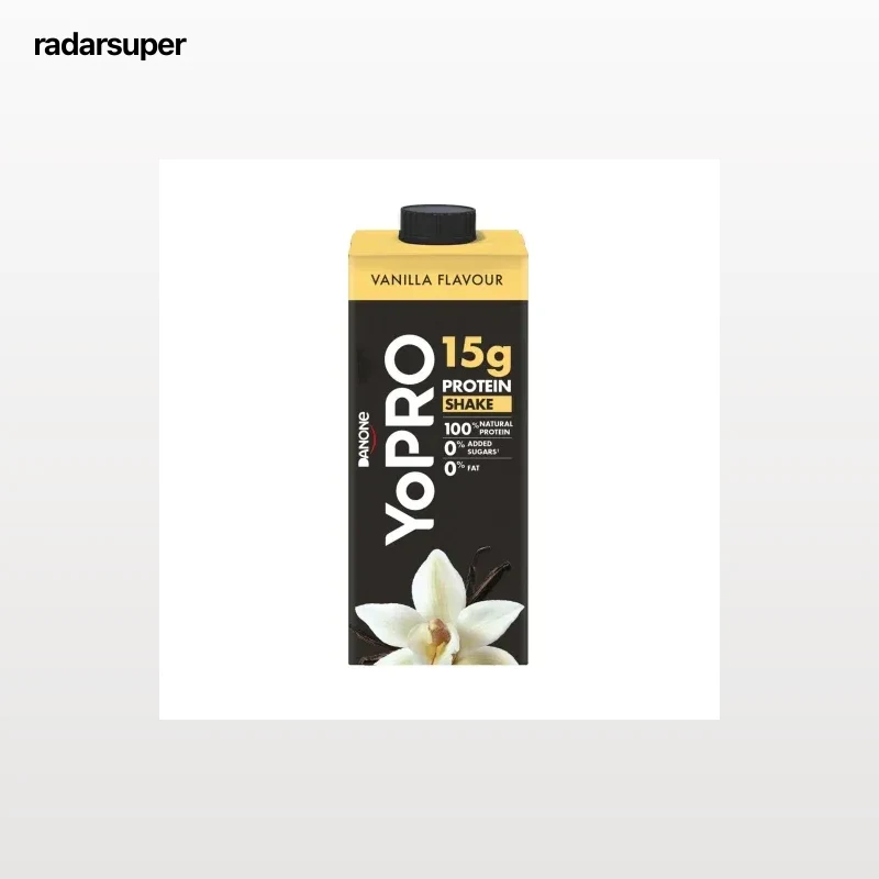 Postre lácteo de proteínas líquido desnatado sabor vainilla Danone Yopro 250 ml.