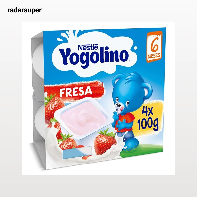 Postre lacteo fresa Nestlé Yogolino 4 x 100 g