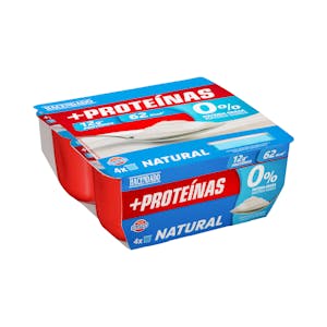 Postre lácteo natural +Proteínas 12 g 0% MG