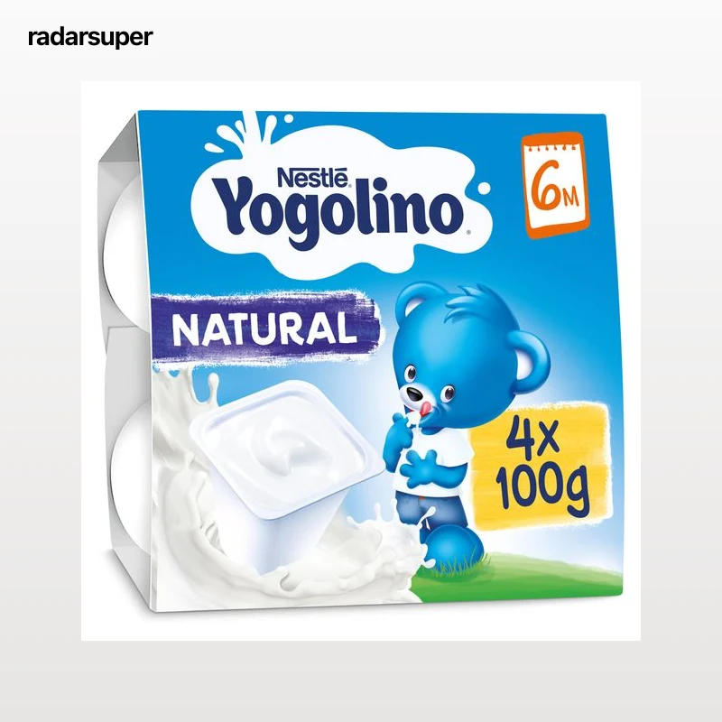 Postre lácteo natural Nestlé Yogolino 4 x 100 g