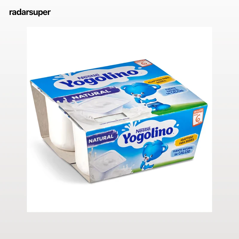 Postre lácteo natural Nestlé Yogolino pack 4 x 100 g