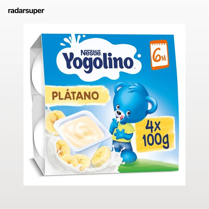 Postre lácteo de plátano Nestlé Yogolino 4 x 100 g