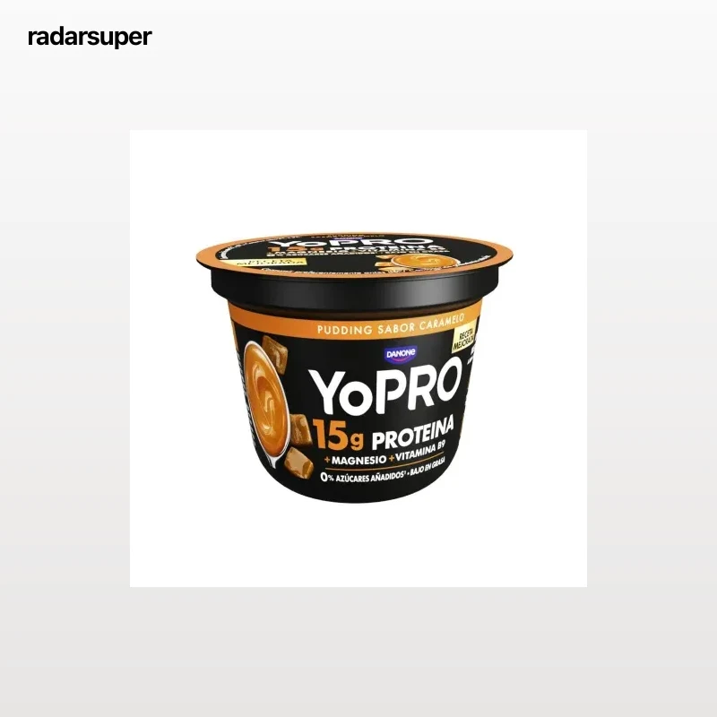 Postre lácteo pudding sabor a caramelo Danone YoPro 150 g.