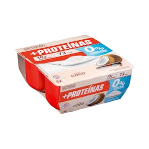 Postre lácteo sabor coco +Proteínas 10 g 0% MG