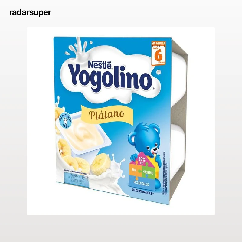 Postre Nestlé Yogolino plátano desde 6meses pack 4 (desde 6 meses)