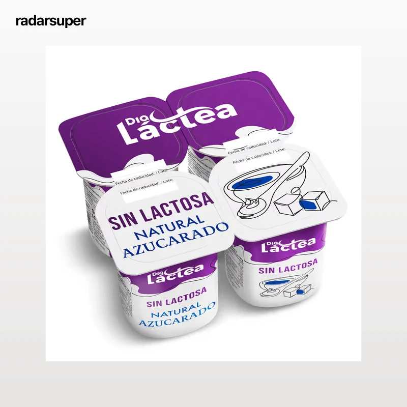 Postre sin lactosa natural azucarado Dia Láctea 4 x 125 g