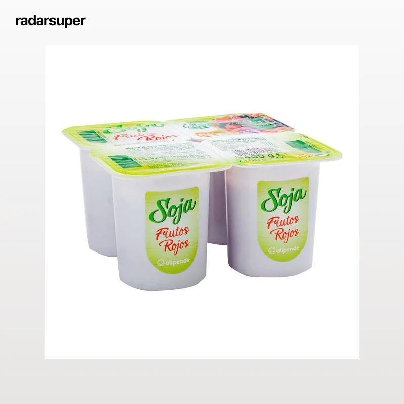 Postre de soja Alipende pack 4 frutos rojos