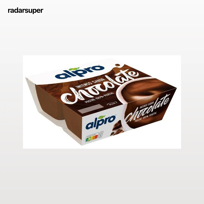 Postre de soja Alpro pack 4 chocolate intenso