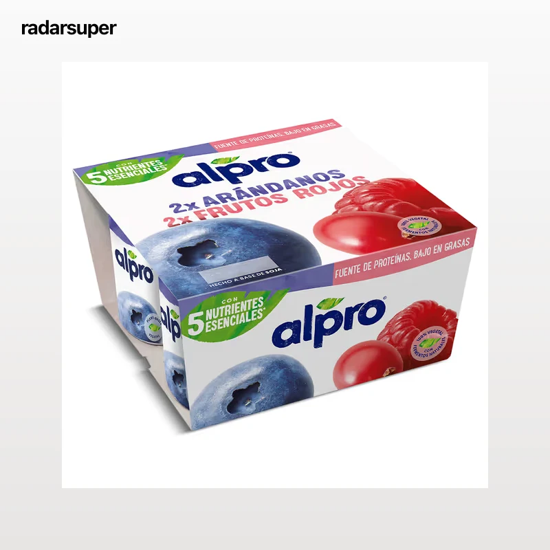Postre de soja sabor arándanos y frutos rojos Alpro 4 x 125 g