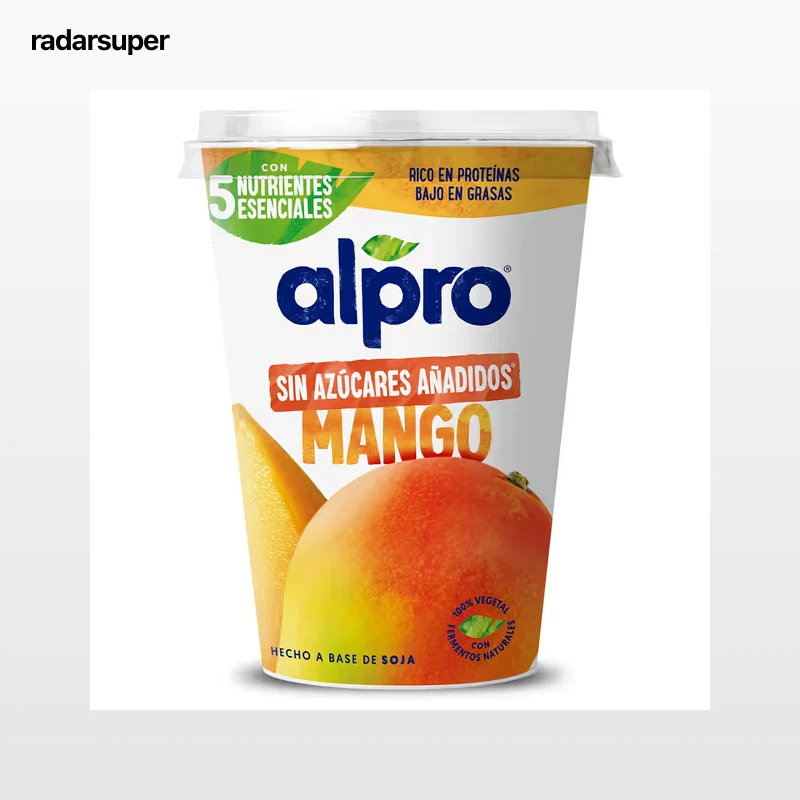 Postre de soja sabor mango sin azúcar Alpro 400 g