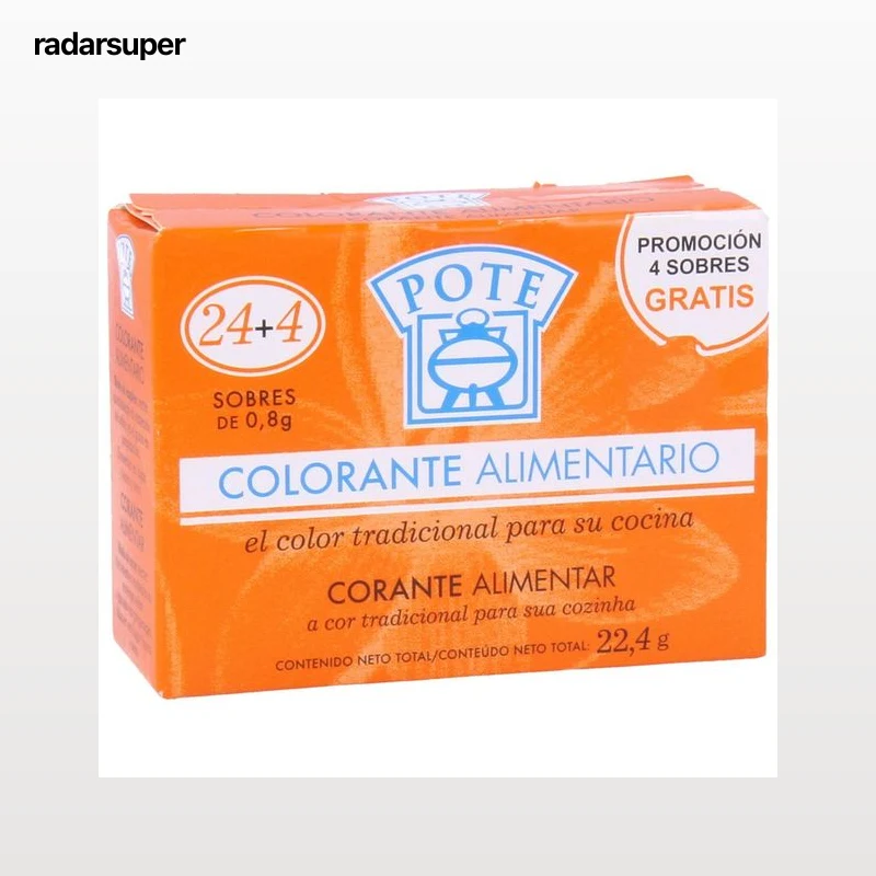 POTE Colorante alimentario sobre de 28 ud.