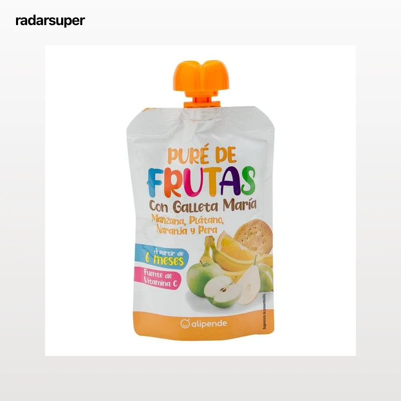 Pouch Alipende frutas con galleta María 120g