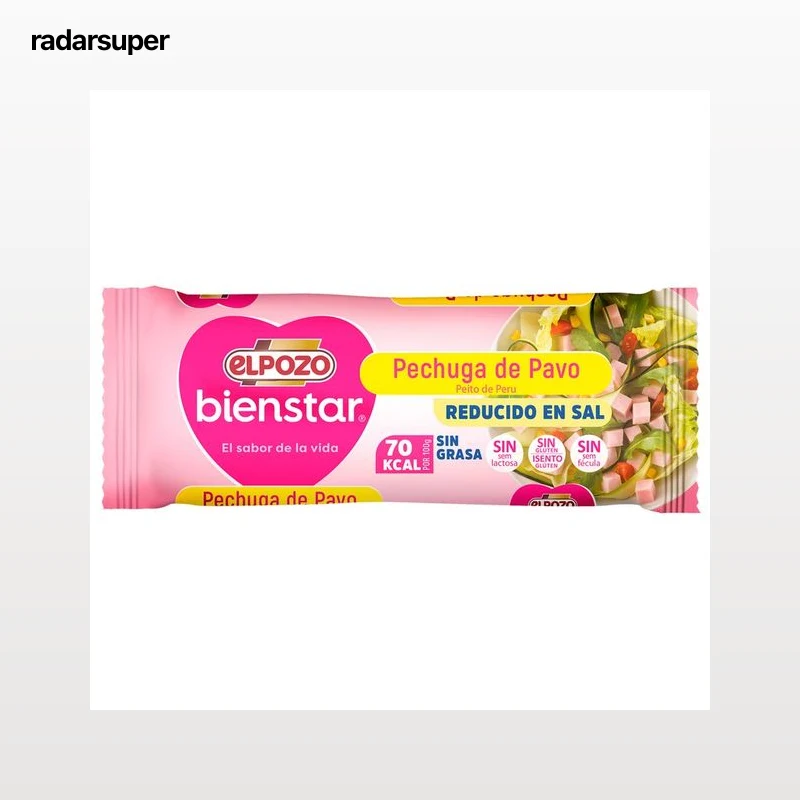 EL POZO Bienstar Pechuga de pavo cocida, sin grasa y con contenido reducido en sal 340 g.