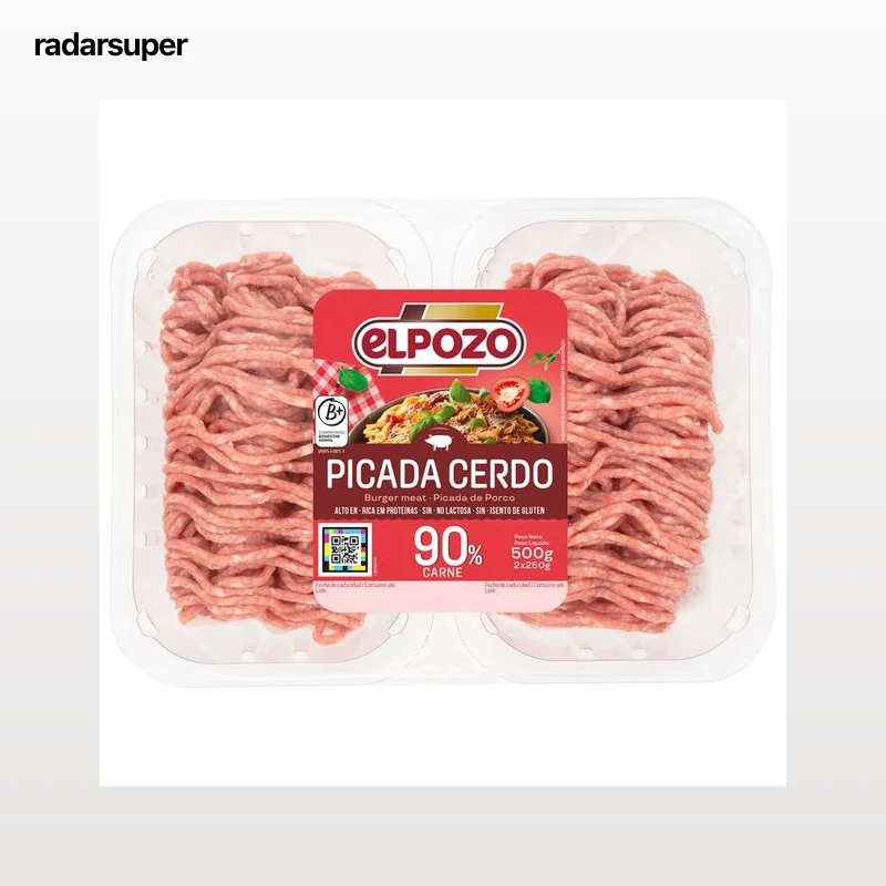 EL POZO Preparado de picada de cerdo (burger meat) 2 x 250 g.
