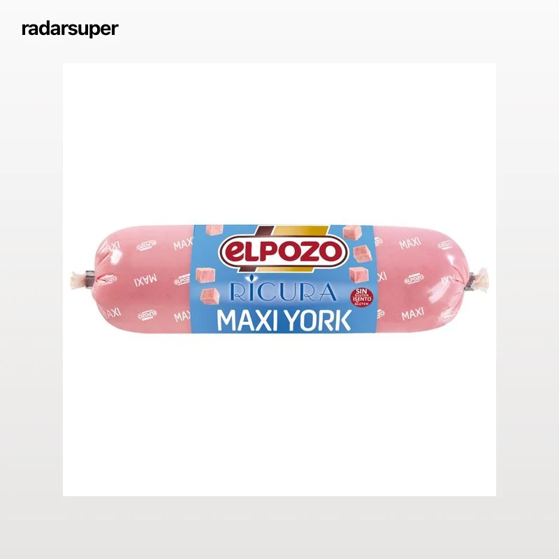 EL POZO Ricura Jamón york, sin gluten 900 g.