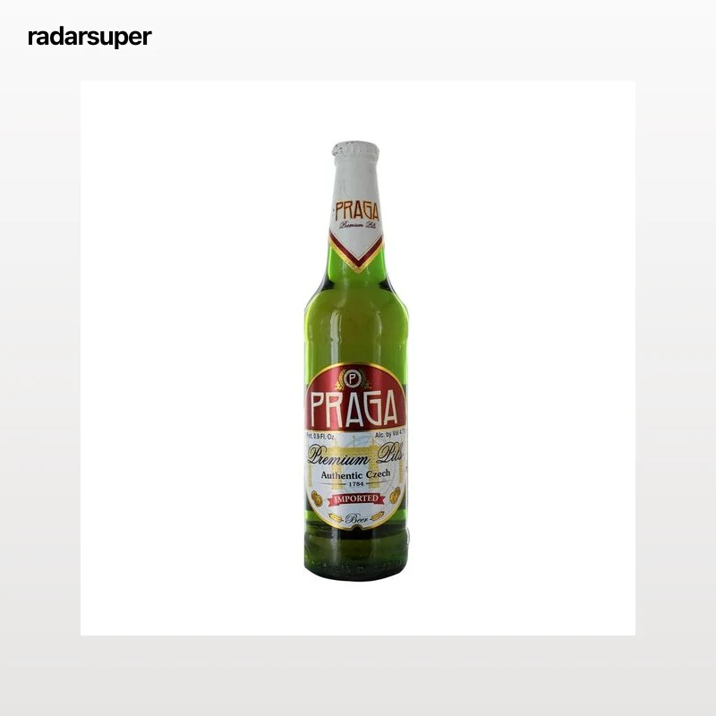 PRAGA Cerveza Checa rubia de importación 50 cl.