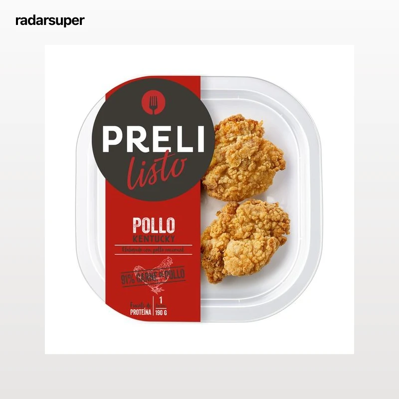 PRELI Pollo estilo Kentucky, elaborado con pollo nacional 190 g.