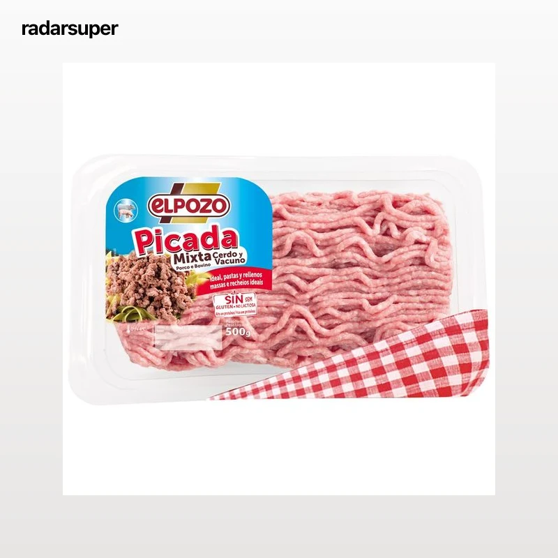 Preparado de carne picada mixta (cerdo y vacuno) EL POZO 500 g.