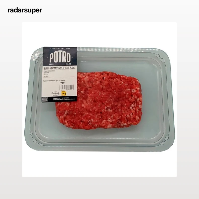 Preparado de carne picada de potro.