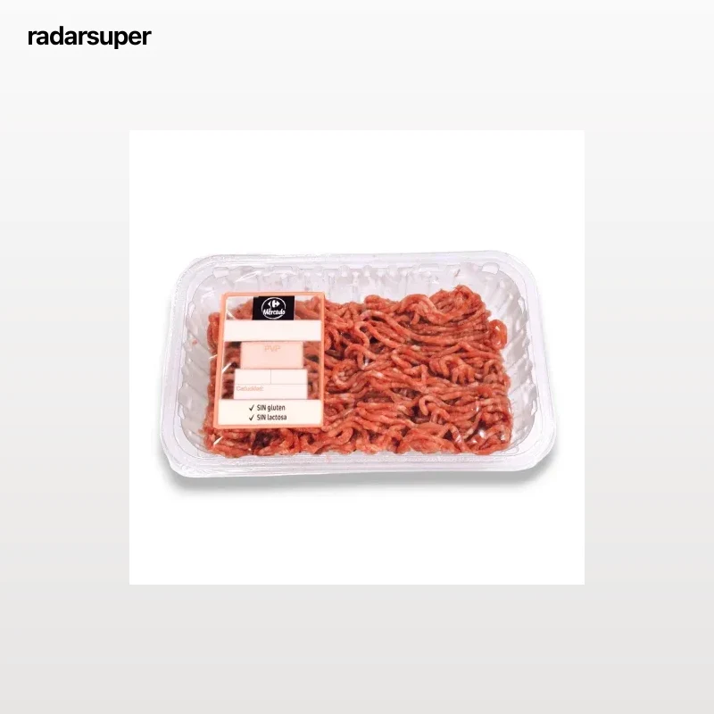 Preparado de carne burger meat vacuno y cerdo El Mercado 500 g