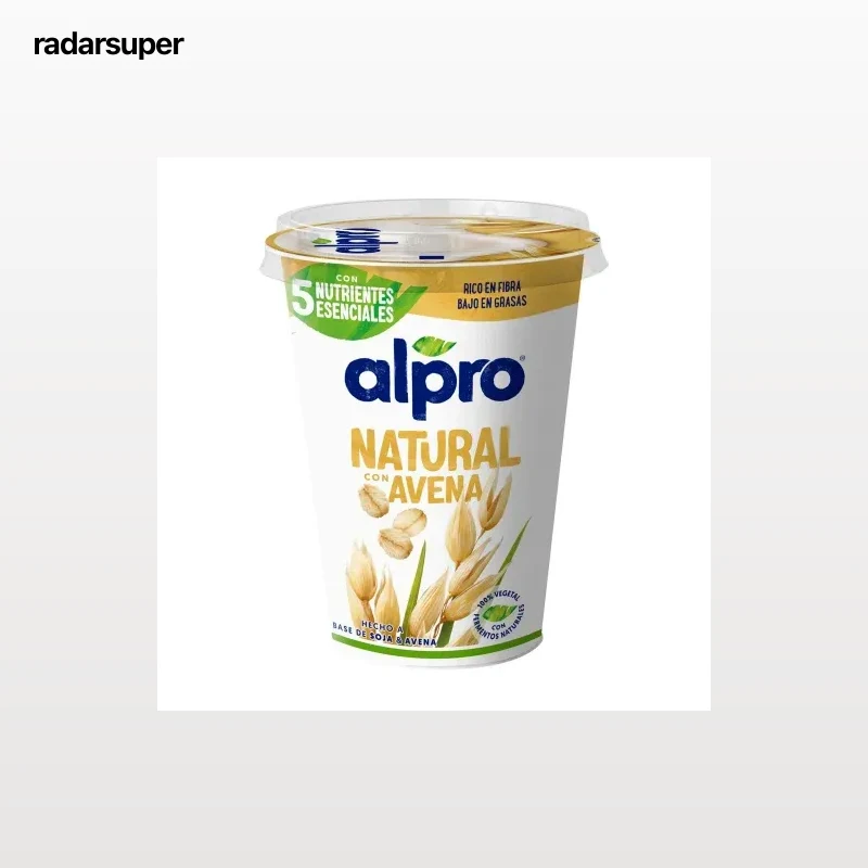 Preparado de soja natural con avena Alpro sin lactosa 400 g.