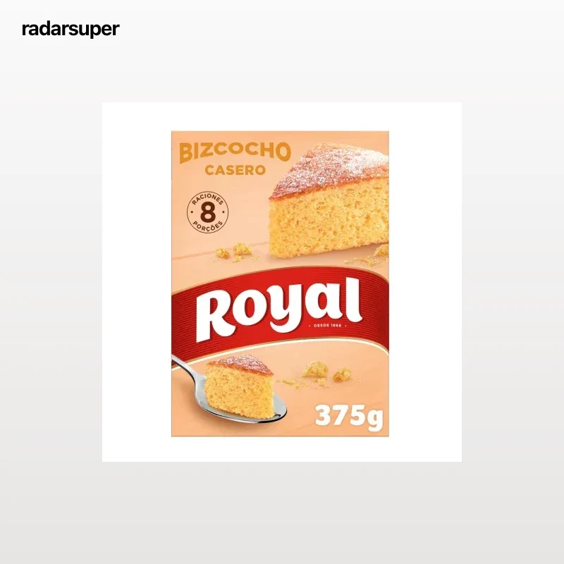 Preparado en polvo para hacer bizcocho Royal 375 g.