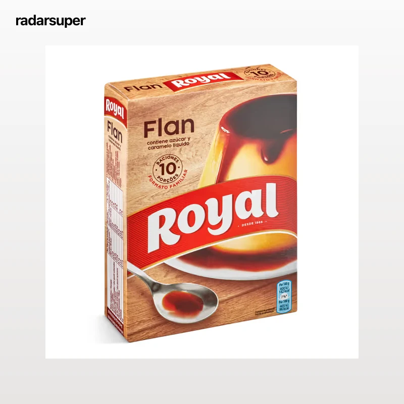 Preparado para flan contiene caramelo líquido Royal 232.5 g