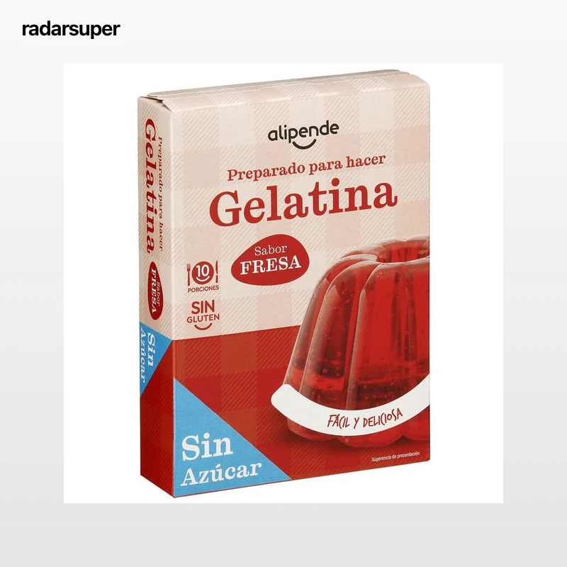 Preparado de gelatina sabor fresa sin azúcar Alipende 28g