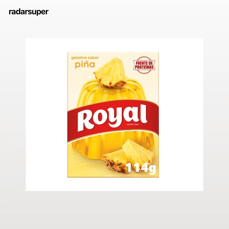 Preparado de gelatina sabor piña Royal 114g