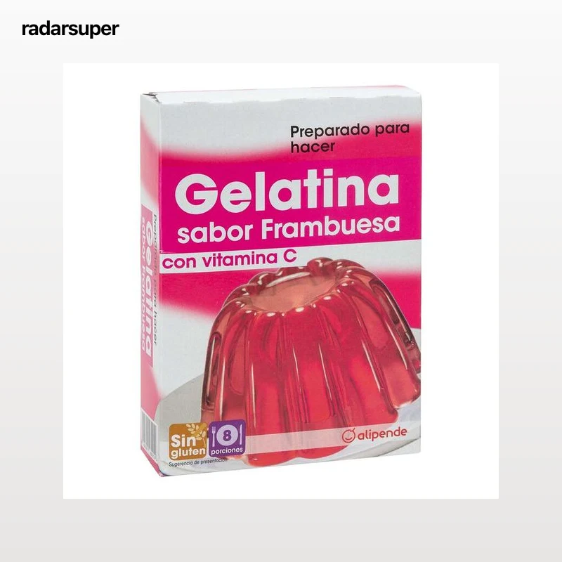 Preparado para hacer gelatina de frambuesa Alipende 2 uds 170g