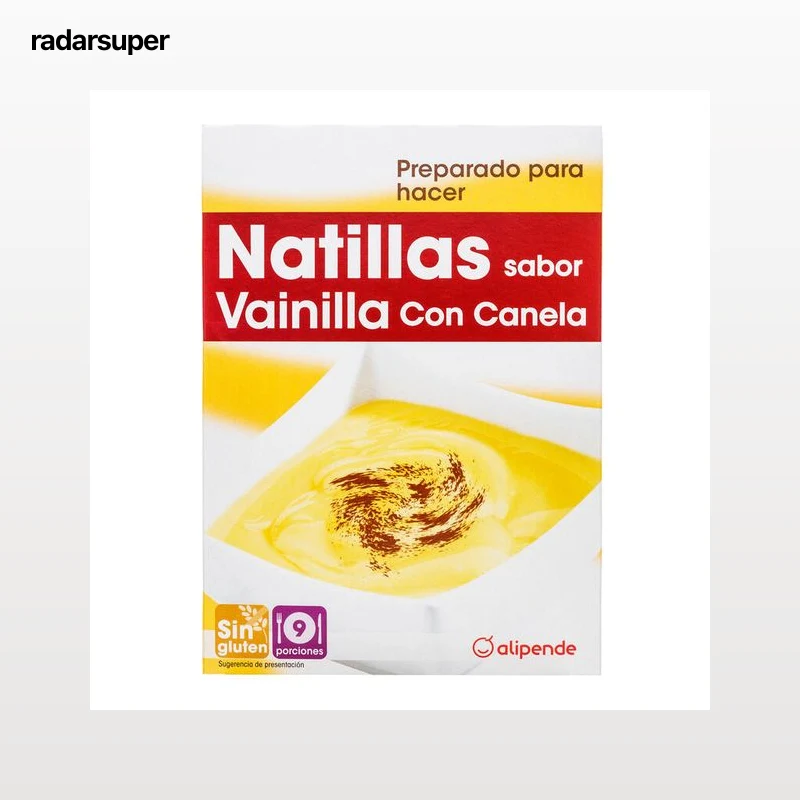 Preparado para hacer natillas de vainilla y canela Alipende 3 unidades