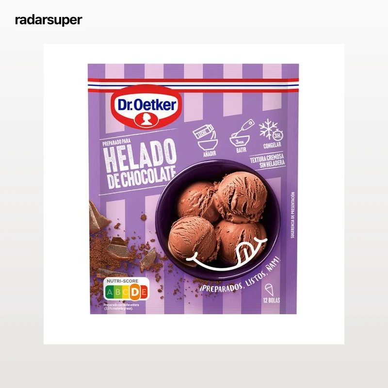 Preparado para helado de chocolate Dr. Oetker 96g