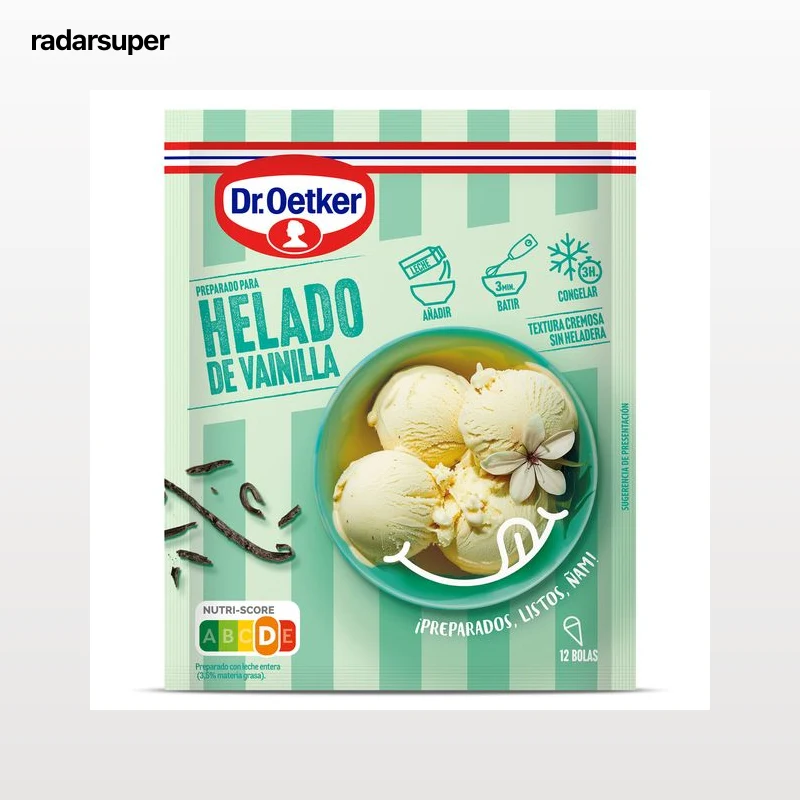 Preparado para helado de vainilla Dr. Oetker 82 g