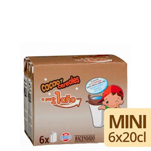 Preparado lácteo con cacao y cereales Hacendado +1 año
