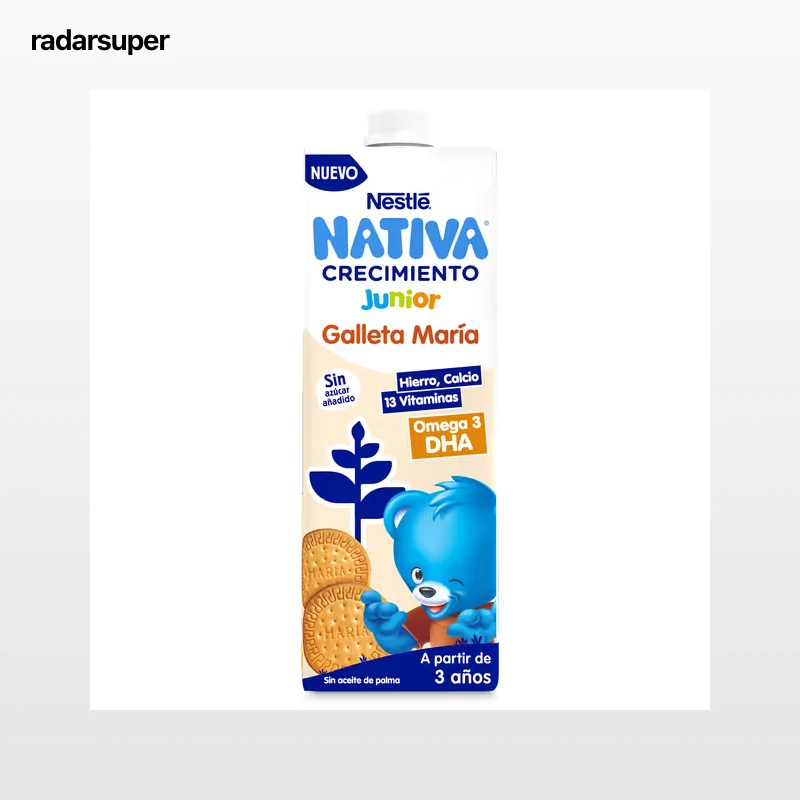 Preparado lácteo de crecimiento con galleta maría +3 años Nativa 1 L