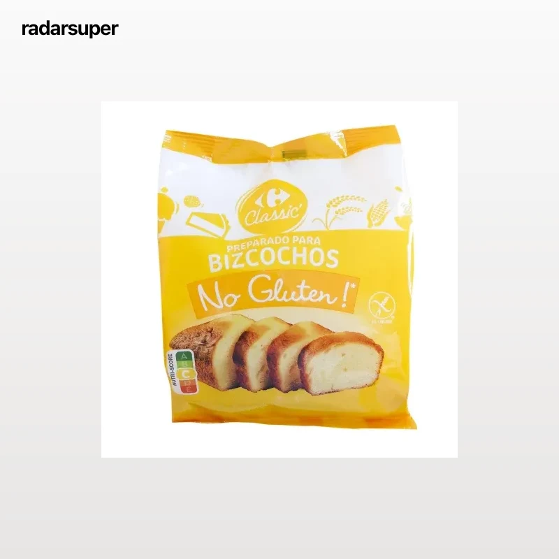 Preparado para bizcocho Classic Carrefour No Gluten sin gluten 400 g.