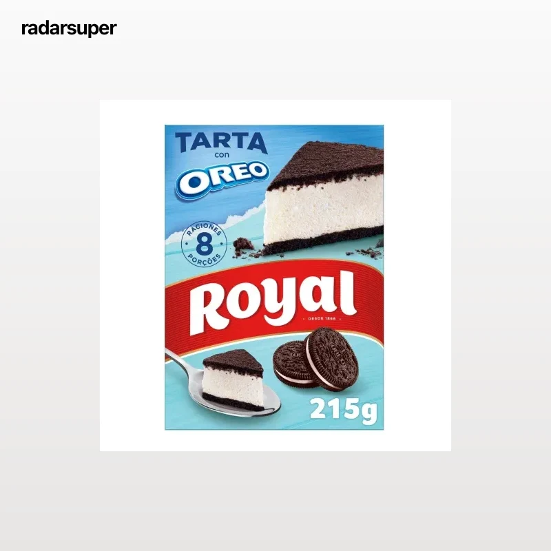 Preparado para hacer tarta con oreo en polvo Royal 215 g.