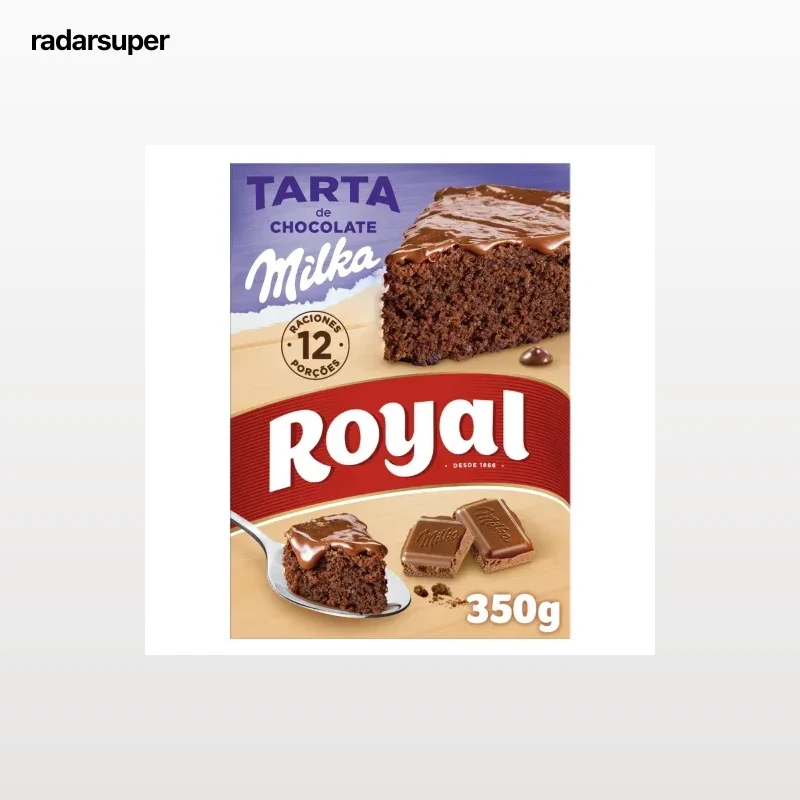 Preparado para pastel de chocolate Milka Royal 350 g.