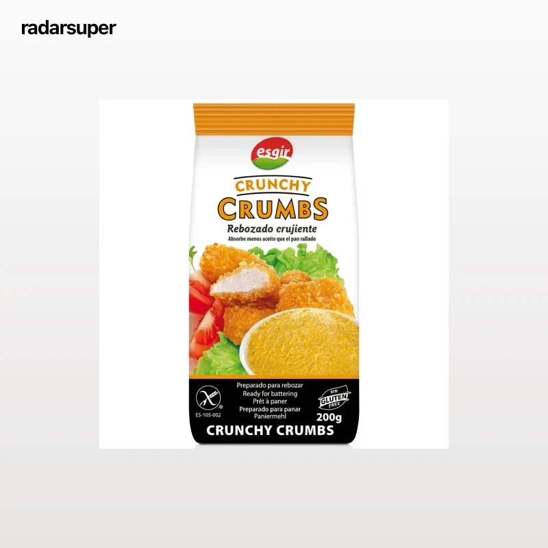 Preparado para rebozar crujiente crunchy crumbs Esgir sin gluten 200 g.