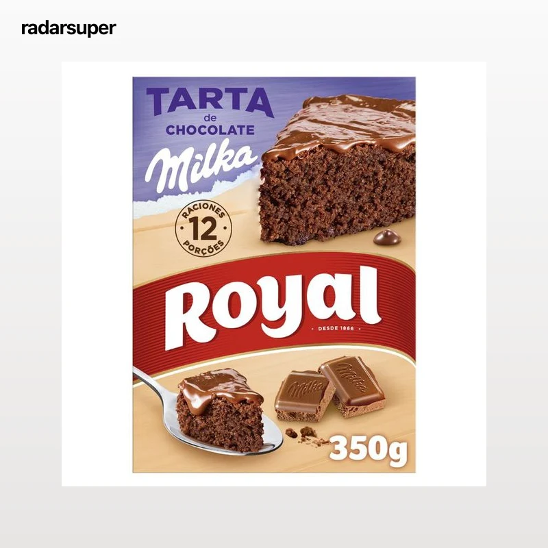 Preparado de tarta chocolate Milka Royal 350g