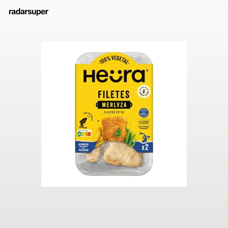 Preparado vegetal estilo filete de pescado rebozado Heura 160 g.