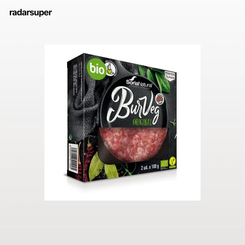 Preparado vegetal original ecológico Burveg Soria Natural pack de 2 unidades de 100 g.