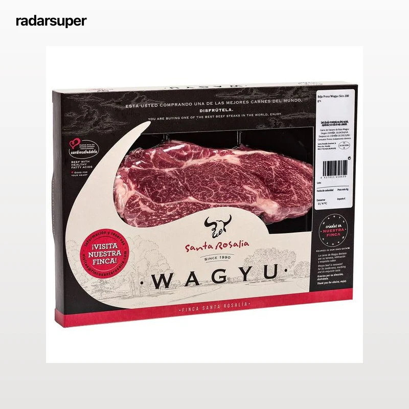 Presa de vacuno raza Wagyu SANTA ROSALIA 200 g.