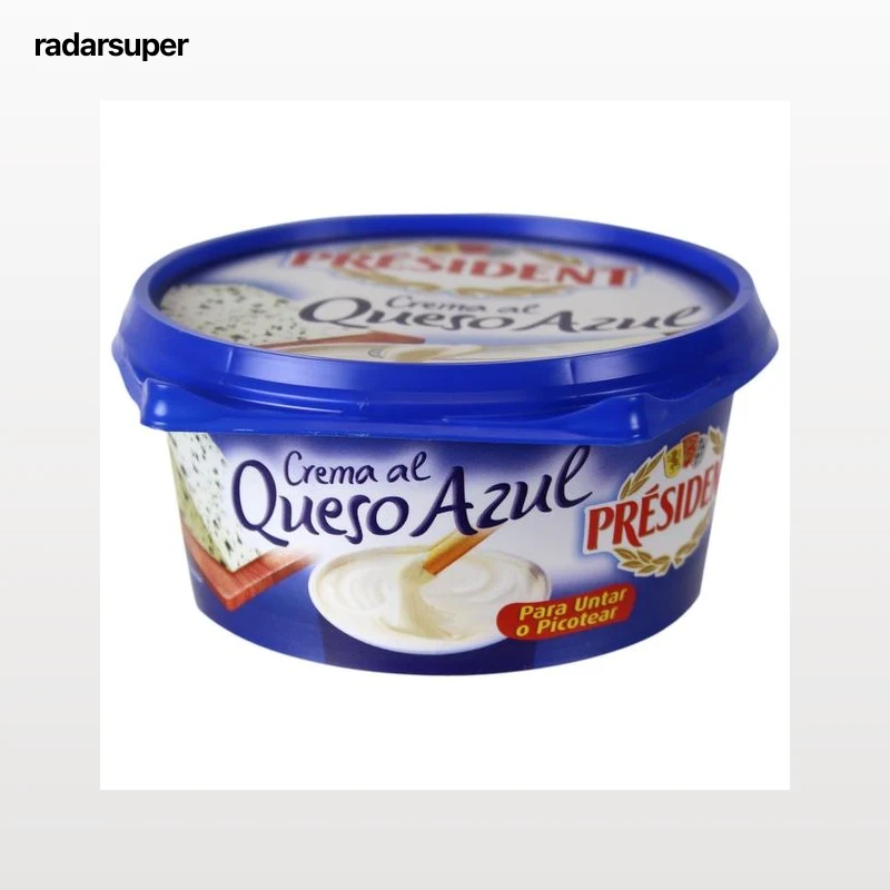 PRÉSIDENT Crema de queso para untar azul PRÉSIDENT 125 g.