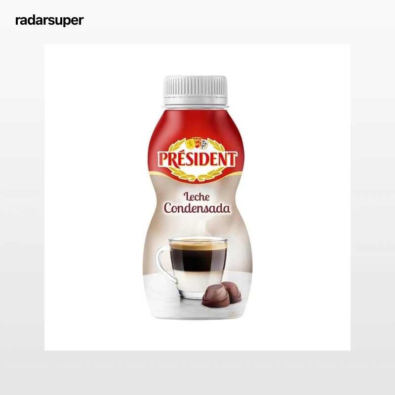 PRESIDENT Leche condensada ideal para tomarla con café 450 g.