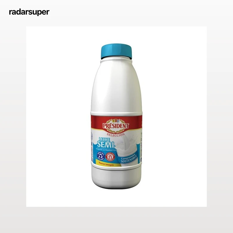 PRÉSIDENT Leche semidesnatada de vaca de origen 100% español Selección 1.5 l.