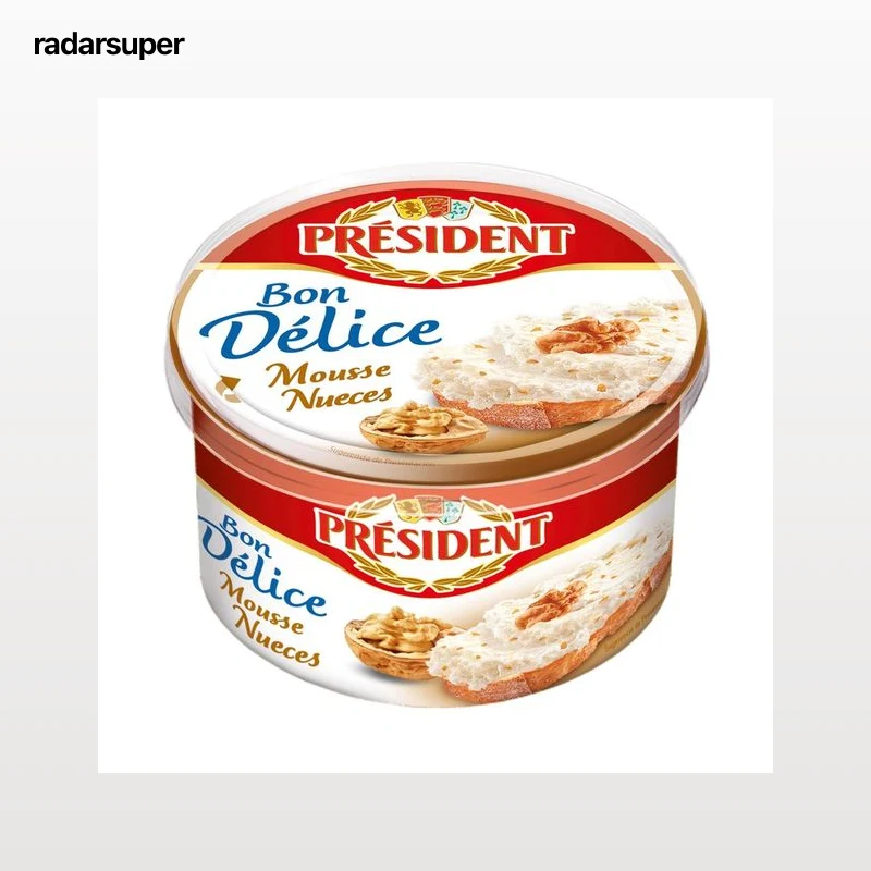 PRÉSIDENT Mousse de queso con nueces PRÉSIDENT BON DÉLICE 125 g.